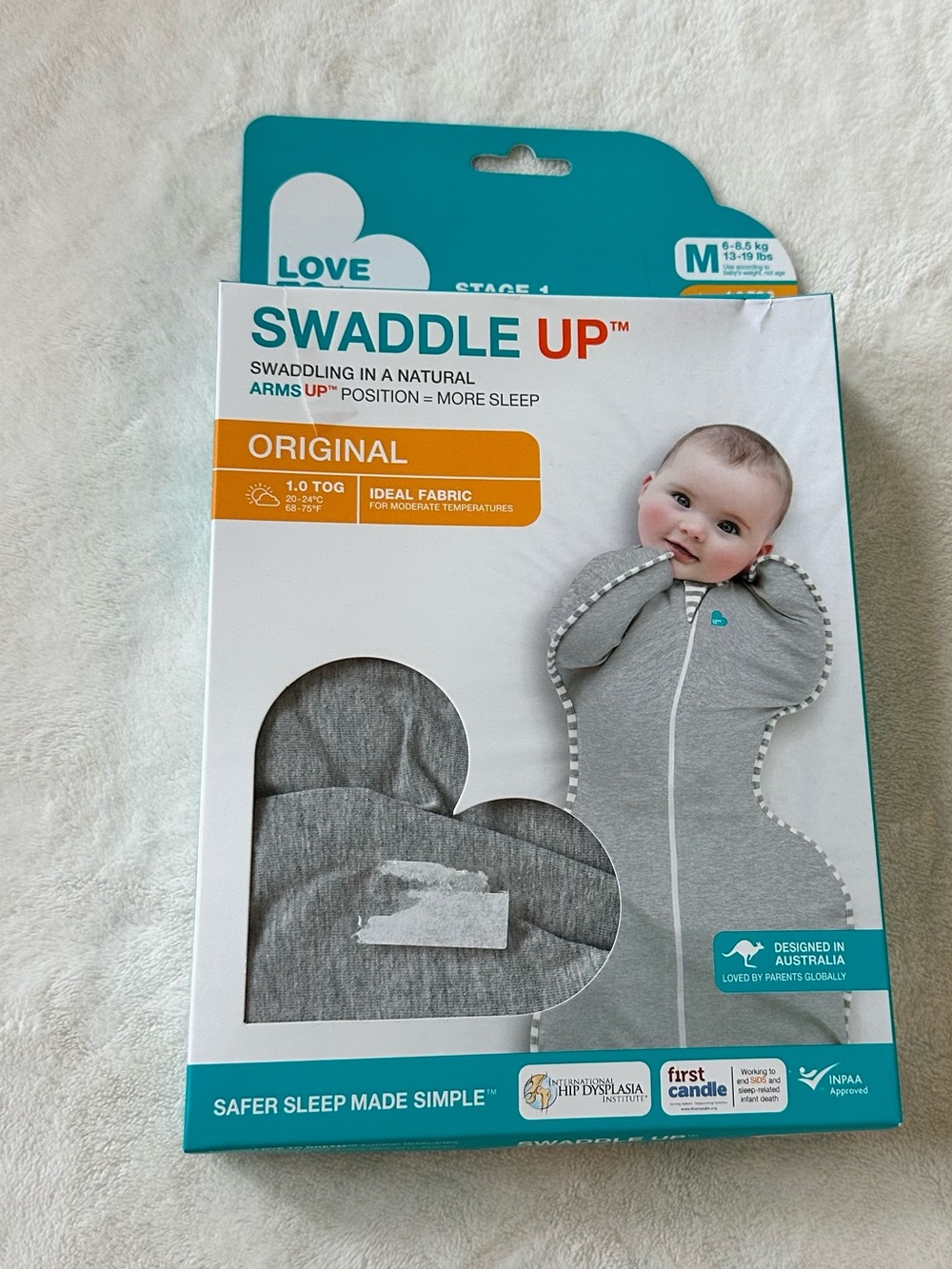 Love to dream Swaddle Up Original Sleep Sack - Grey